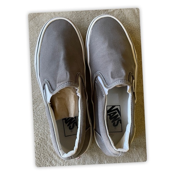 Vans Other - Vans  Classic Shoes Sneakers Gray Slip on Casual US Size M 6  W 7.5 Unisex